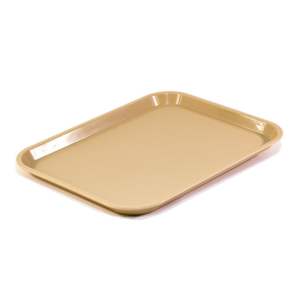 Hapco-Elmar Essential 10.5x13.75" Rect. Tray W/ Round Corners, Beige, PK 36 R3000BGE